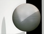 Styrofoam ball with relighting