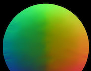 heuristic generates mesh with normals on a sphere from circle