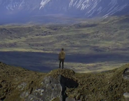 Camera can be virtual far away because the virtual camera looks at a video texture.