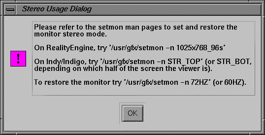 Stereo Usage
Dialog